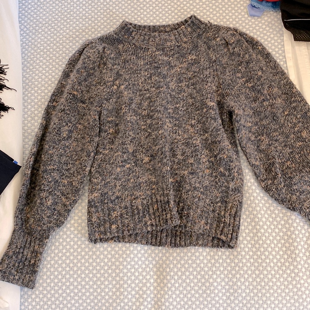 Having and pink knit Madewell sweater